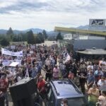 ATB in Spielberg: Fast 1.000 demonstrierten gegen die Schließung des Werks Foto: kontrast.at/Alina Bachmeyer