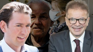 Corona wütet unkontrolliert in Österreich. Die Bundesregierung kümmert sich derweil lieber um einen altes Feindbild der ÖVP: Die Hacklerregelung Montage/Foto: BKA