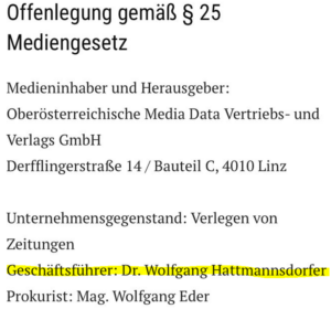 Wolfgang Hattmannsdorfer war bis vor einigen Monaten Geschäftsführer der ÖVP-Parteizeitung "Neues Volksblatt"