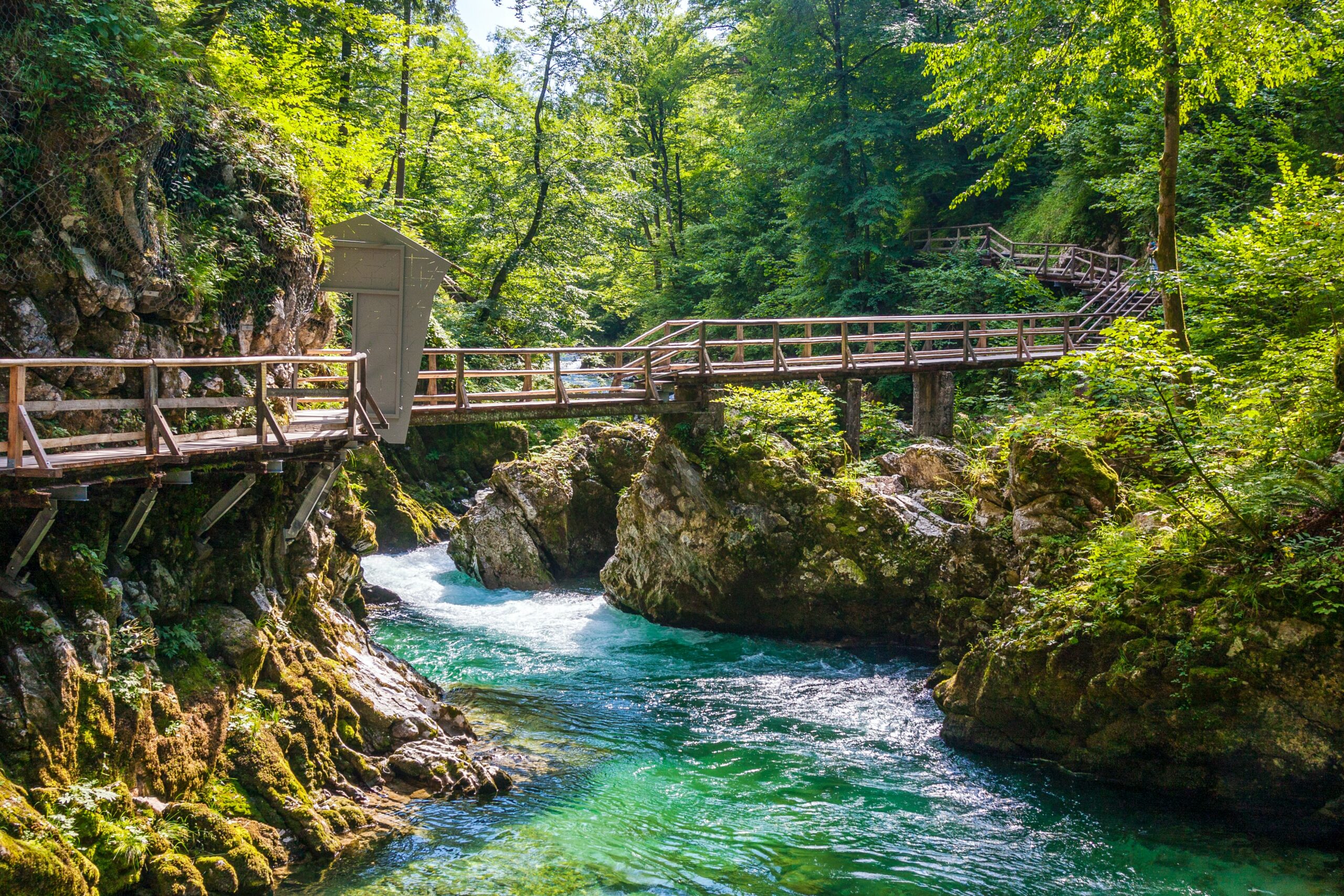 Slowenien Sotenska Vintgar Wasser Grundrecht