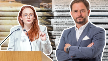 Sachslehner blitzt mit ÖVP Burgenland Klage gegen SPÖ Burgenland ab. Am Bild zu sehen außerdem Landesgeschäftsführer Roland Fürst