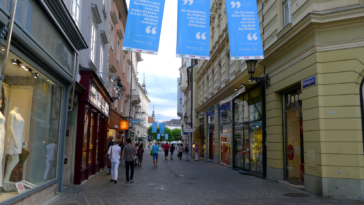 Fußgängerzone in Klagenfurt