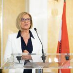 Johanna Mikl-Leitner bei einer Pressekonferenz lange vor dem U-Ausschuss. Bild: BKA/Christopher Dunker