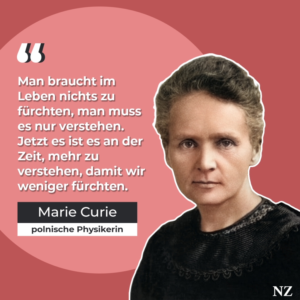 Marie Curie Zitat