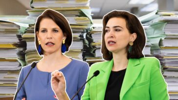 Karoline Edtstadler und Alma Zadic präsentieren das Informationsfreiheitsgesetz - Gemeinden unter 5.000 Einwohner sind vom neuen "Transparenz-Gesetz" der Regierung aber ausgenommen.