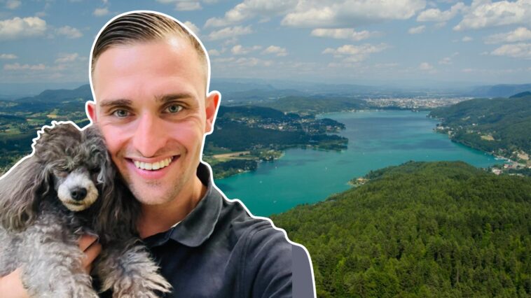 Tiernotdienst Kärnten Landtagsabgeordneter und Tierschutzsprecher Max Rakuscha mit seinem Hund