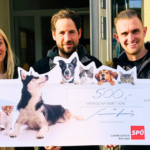 Maximilian Rakuscha tourte durch die Kärntner Tierheime und überbrachte gemeinsam mit Kolleg:innen eine Spende für die Tiere.