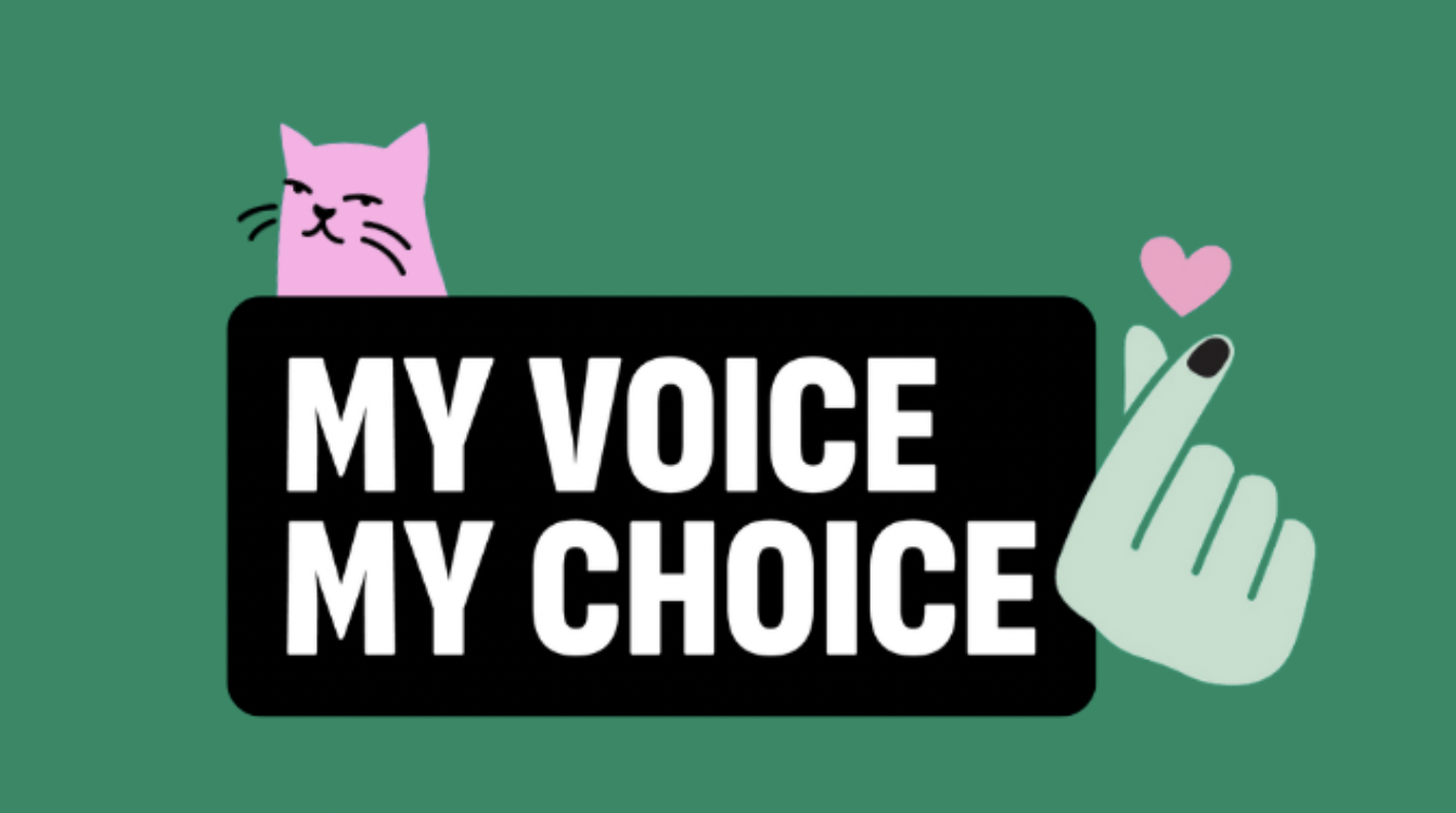 My Voice My Choice Zugang zu Abtreibungen in der EU Logo