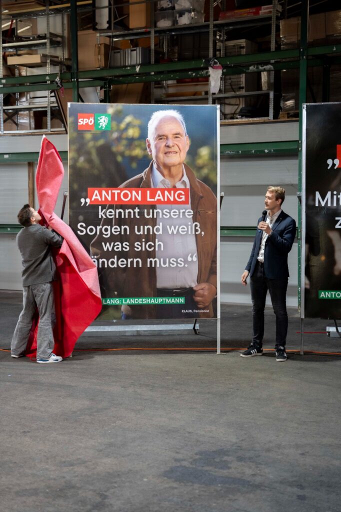 Die SPÖ-Kampagne rückt Bürger:innen ins Zentrum, nicht den bodenständigen Anton Lang