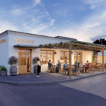 Man sieht das Dorfgasthaus in Zagersdorf.