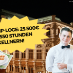 Zwei Kellner:innen vor der Wiener Staatsoper. Eine VIP-Loge beim Wiener Opernball kostet 2025 stolze 25.500€