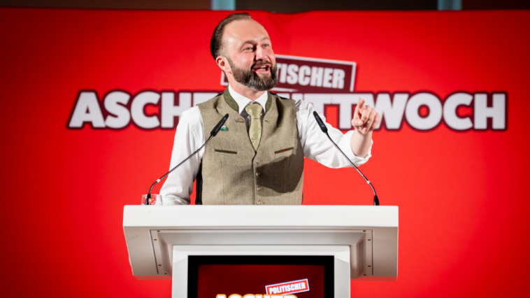 Max Lercher beim Politischen Aschermittwoch 2025