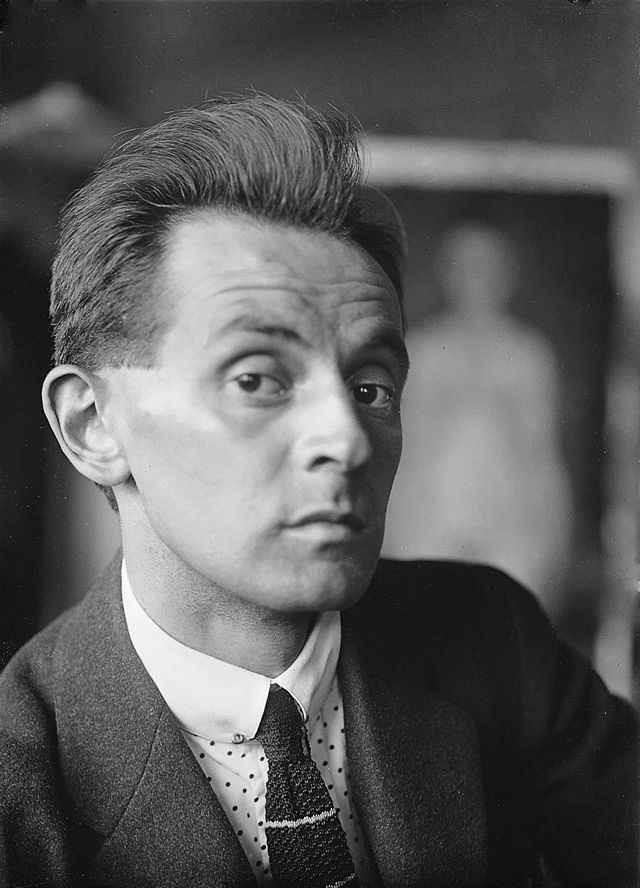 seitliches Porträt von Egon Schiele