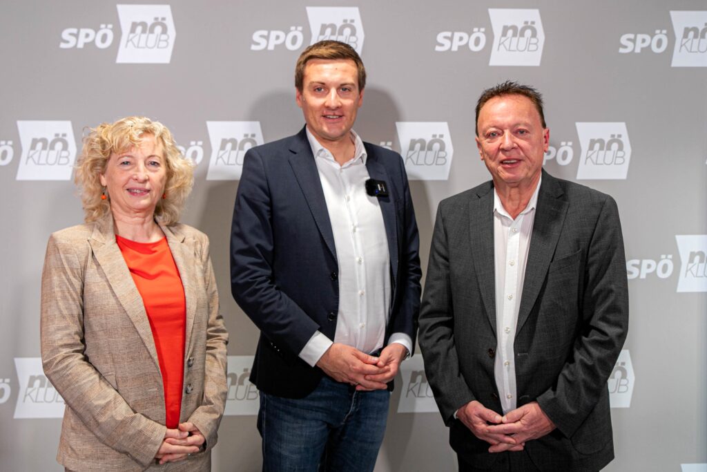 Landesrätin Prischl, Kontrolllandesrat Hergovich und Klubobmann Weninger fordern konkrete Schritte.