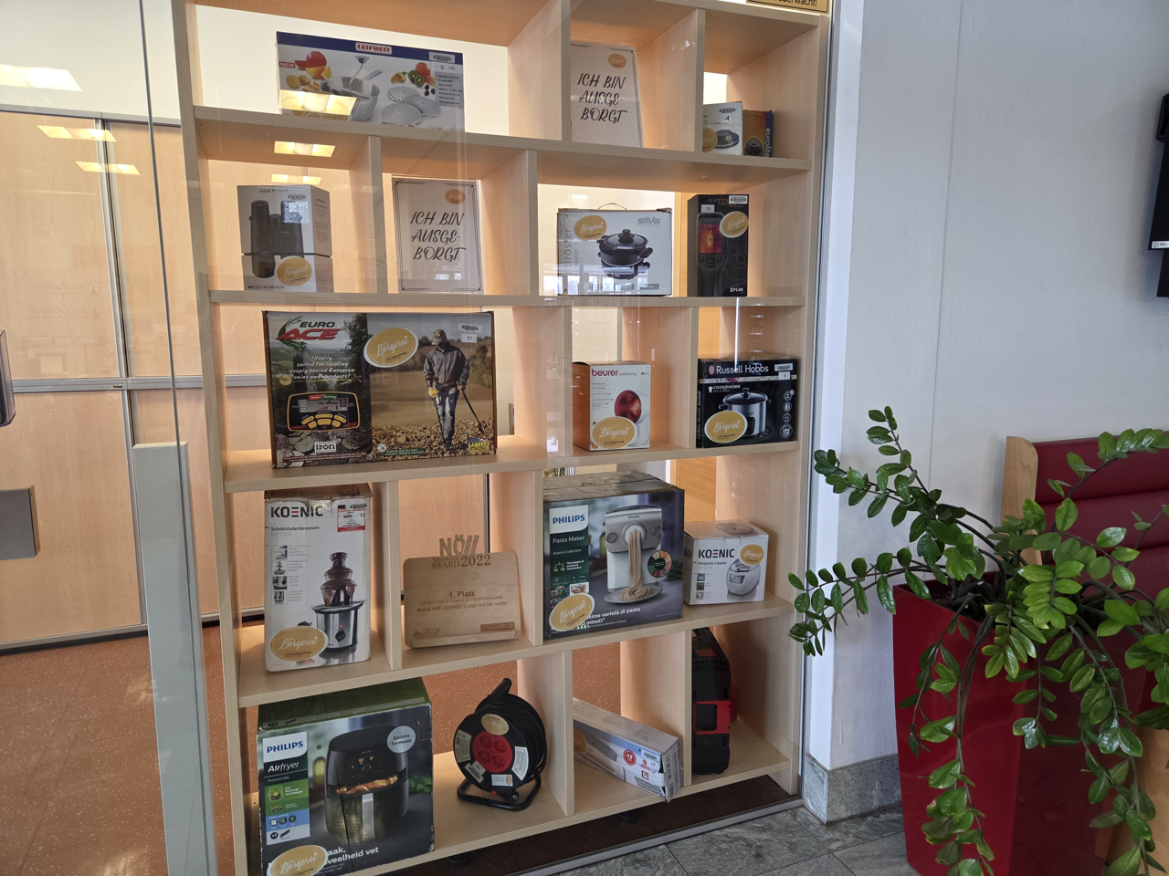 Teil des Sortiments der Borgerei in Traiskirchen.