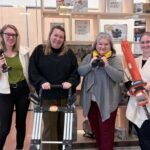 Team der Stadtbibliothek Traiskirchen. V.l.n.r: Raphaela Neudorfer, Sandra Hoffer, Karin Grossmann (Leiterin der Stadtbibliothek Traiskirchen) und Nadine Wagenhofer